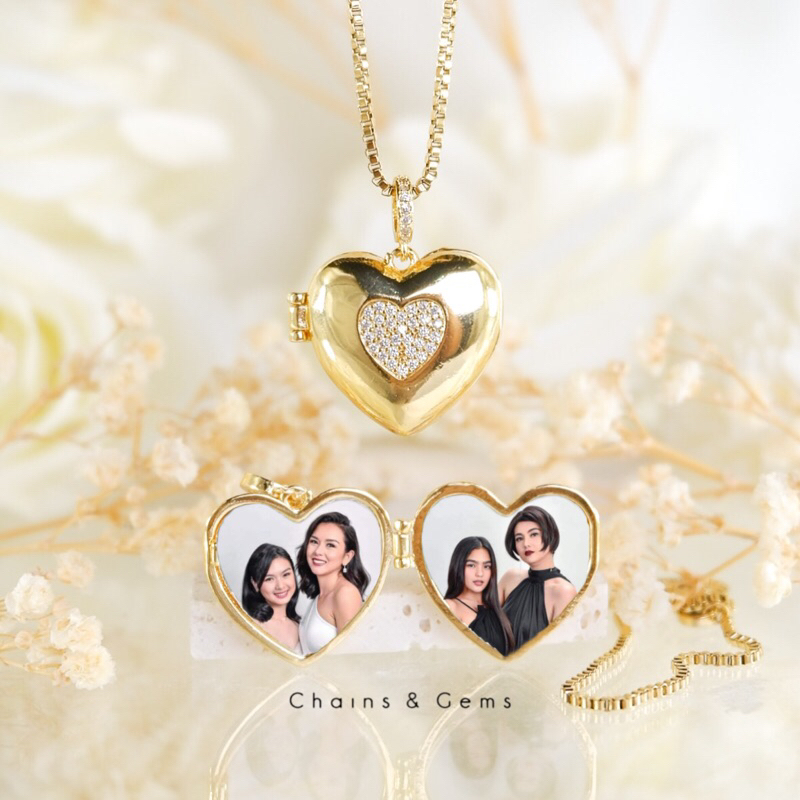 Barbie Clara Locket Necklace | NO BOX Included | Chains & Gems | Shopee ...