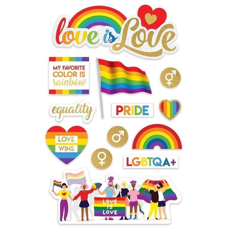30 pcs/ per set LGBT sticker Pride sticker waterproof vinyl graffiti