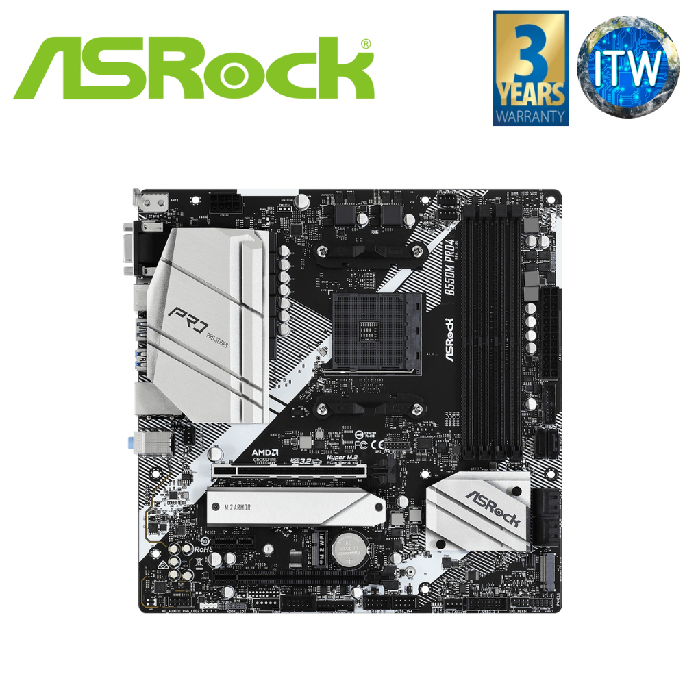ASRock B550M Pro4 マザーボード - PCパーツ