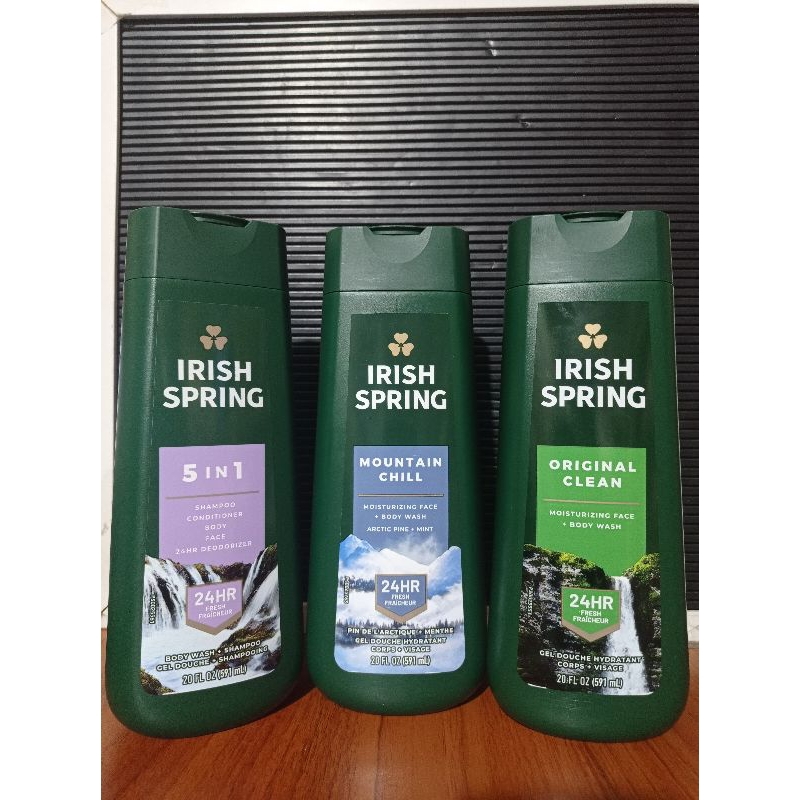 Irish Spring Original Clean Body Wash/Irish Spring 5in1 Body Wash
