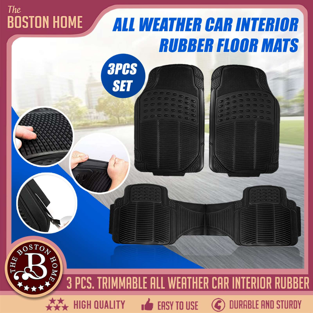 Heavy Duty Premium universal car floor guard mats mattings 3pcs /set