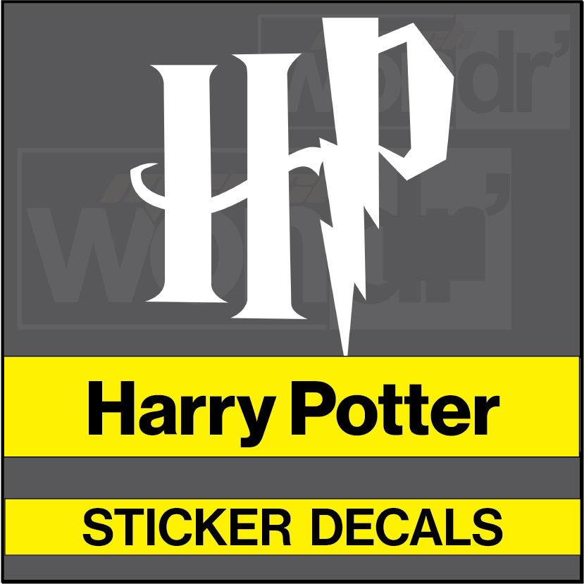Harry Potter Logo HP Decals for Aqua Flask, Water Bottles, Windshields