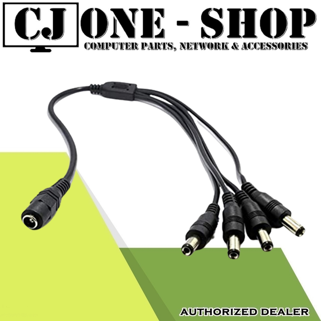 DC Power 1x4 Way Splitter Connector Plug Cable 5.5mm*2.1mm for CCTV ...