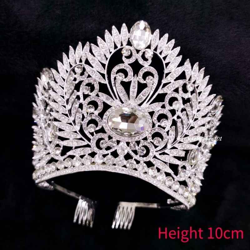 JP101 Classic elegant pageant alloy rhinestone Princess party crown ...