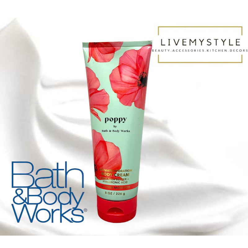 Bath And Body Works Poppy Ultimate Hydration Body Cream With Shea Butter