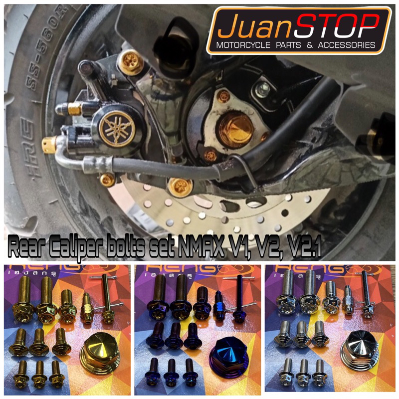 Rear bolts set for NmaxV1/V2/V2.1 (12pcs) | Shopee Philippines
