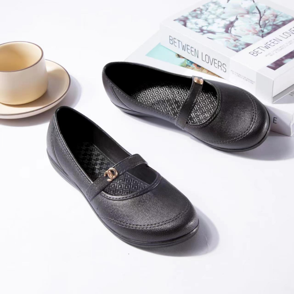 black shoes for school rubber shoes for women's Shopee Philippines