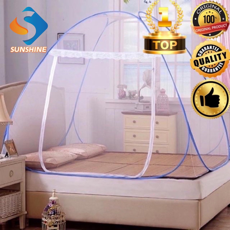 Sunshine King 1.8M Mosquito Net Tent Queen Size 1.5M Folded Anti