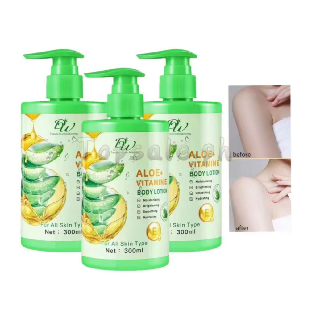 ( SET OF 3 ) DW ALOE + VITAMIN E Body Lotion 300ml Shopee Philippines