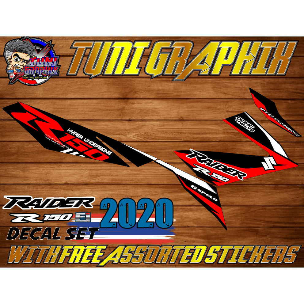 Suzuki Raider 150 FI Stock Decals Set | Shopee Philippines