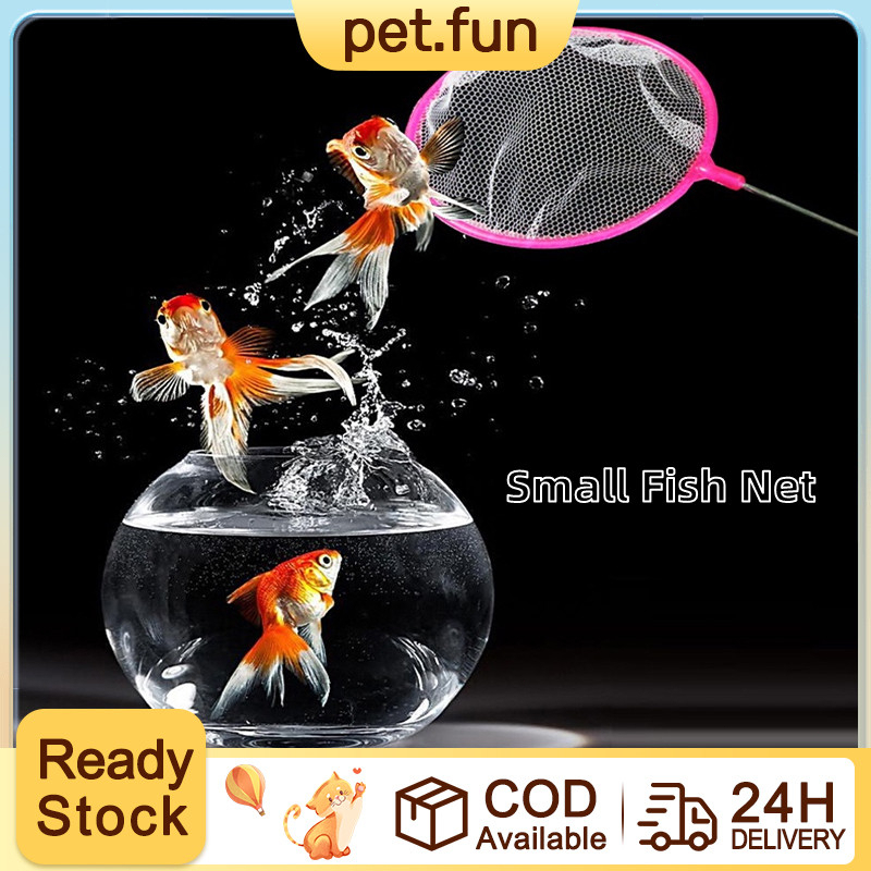 Fishing Tank Net Plastic Round Thick Fish Shrimp Capture Long Handle