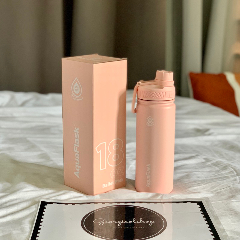 ON HAND‼️ AQUAFLASK Ballet Pink & Powder Blue (18oz/22oz/32oz/40oz