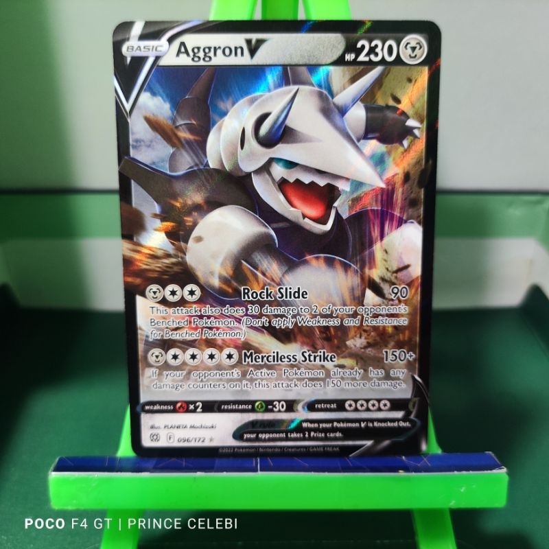 Pokemon TCG - Aggron V | Shopee Philippines