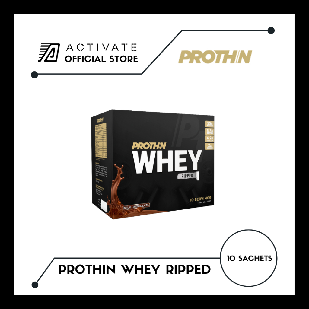 Prothin Whey Ripped 10 Servings- 25g of protein and 115 calories per ...