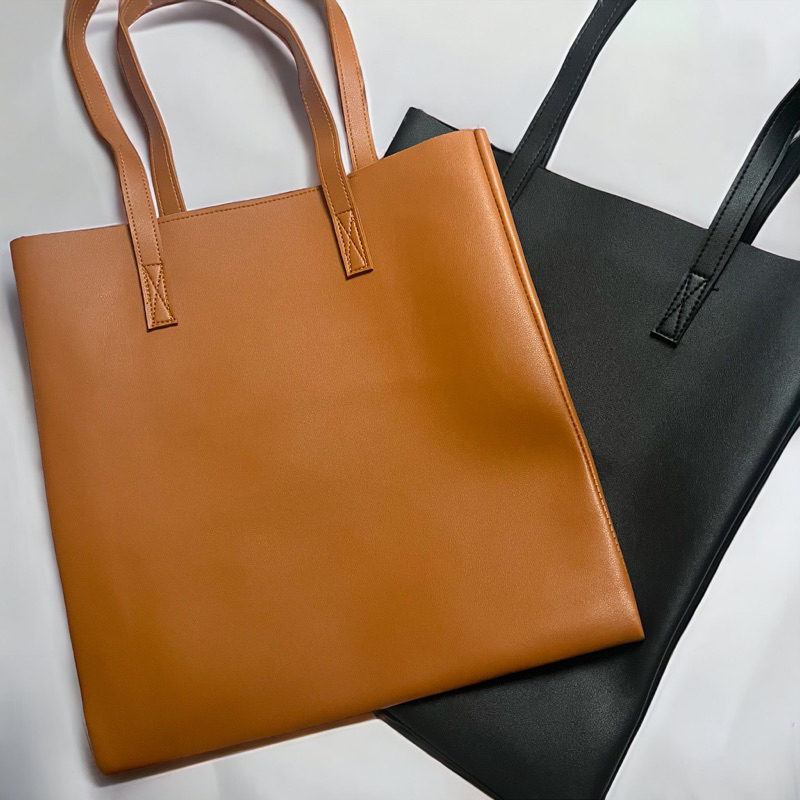 Unisex Leather Tote Bag Marikina Made Shopee Philippines
