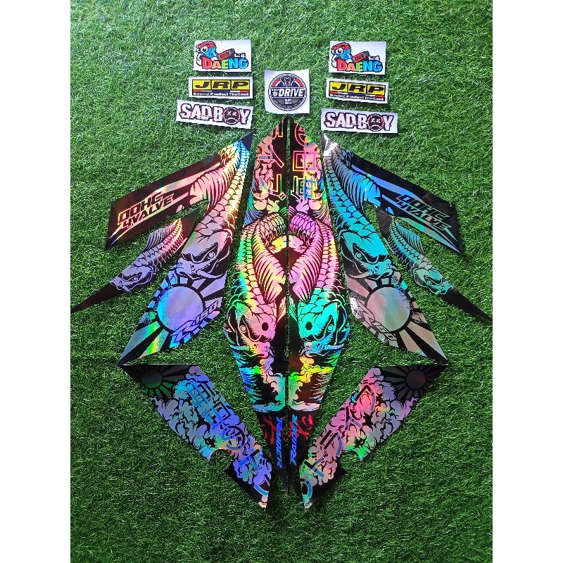 SUZUKI RAIDER 150 FI STOCK SIZE DECAL STICKER ( KOI THAI DESIGN ...