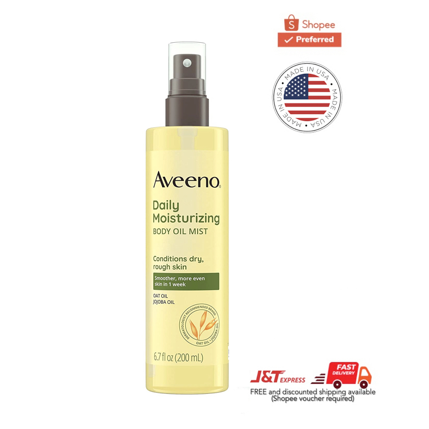 Aveeno Daily Moisturizing Dry Body Oil Mist 200ml Shopee Philippines