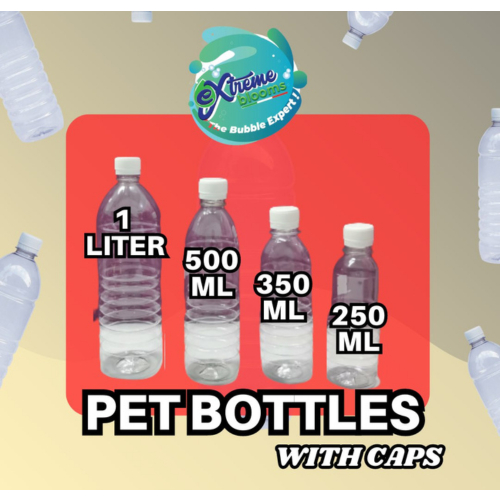 EXTREME BLOOMS HIGH QUALITY PET BOTTLES with CAPS (BAWAL SAMAHAN NG KIT