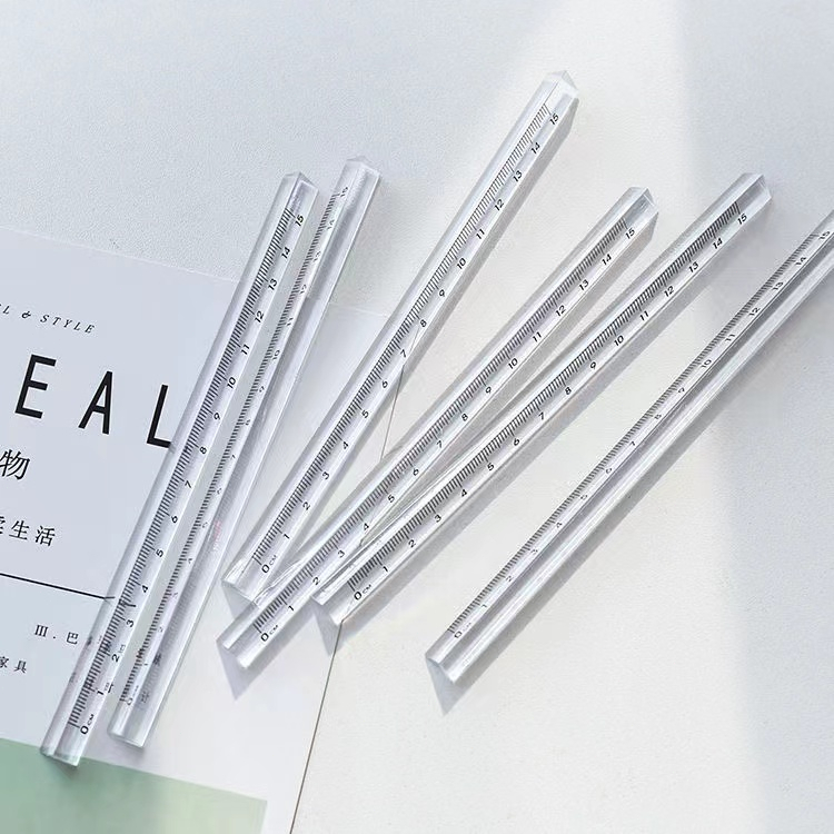 Creative Simple Transparent Triangular Scale Ruler Drawing Template ...