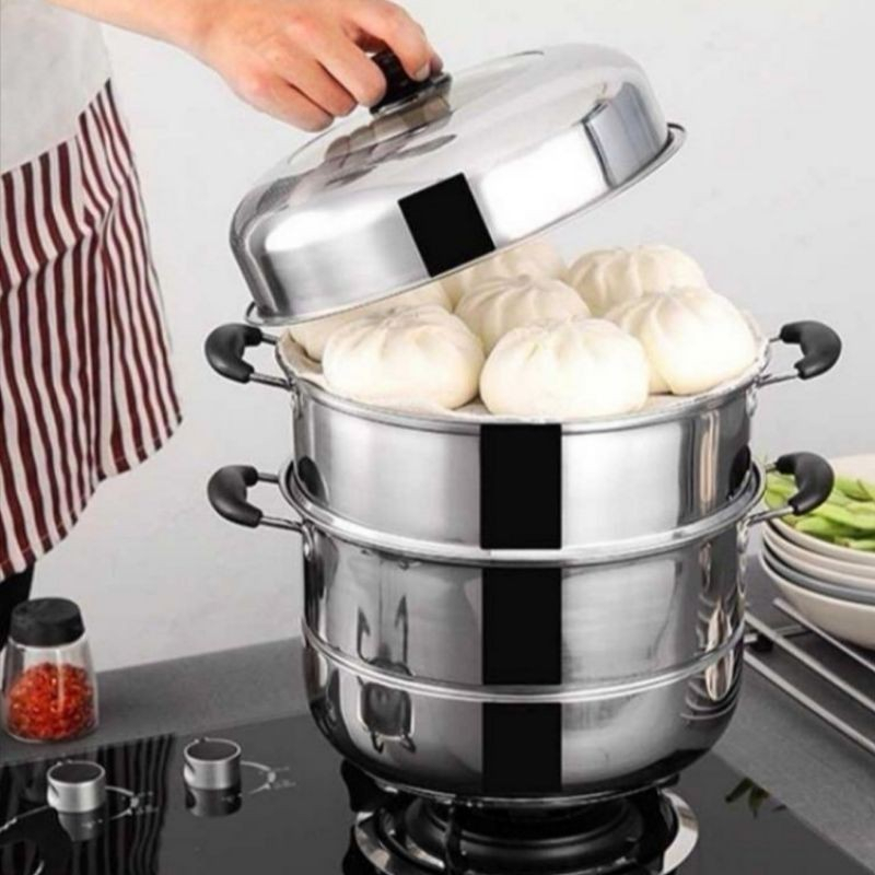 3 layers steamer stainless food steamer stainless steamer 3 layer