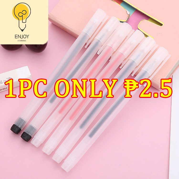 MUJI Gel Pen Ballpen Neutral Pen Black Frosted Full Needle Tube 0.5mm