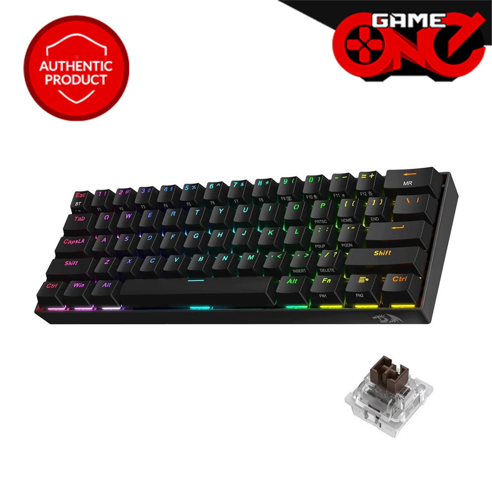 Redragon Draconic K530 Pro 60% Compact RGB Wireless Mechanical Gaming ...