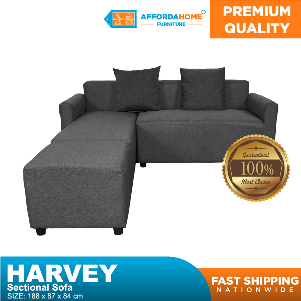 Affordahome Furniture Harvey Sectional Sofa Shopee Philippines