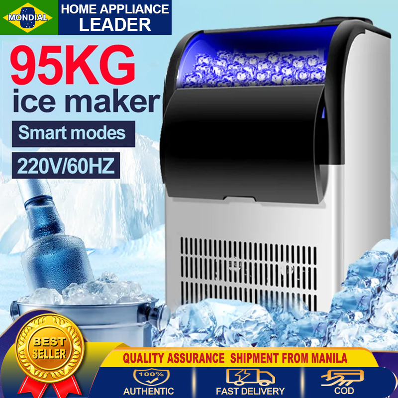 COD Commercial Ice Maker 220V/60HZ Philippines Motor Commercial 95KG