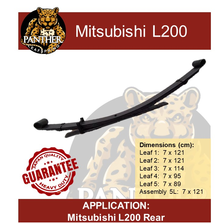 Molye / Leaf Spring Assembly for Mitsubishi L200 Rear (MATIBAY