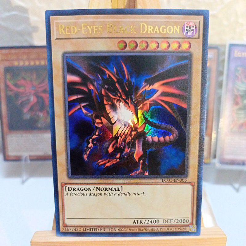 Yu-Gi-Oh red-eyes black dragon LC01-EN006 25TH anniversary ultra rare ...