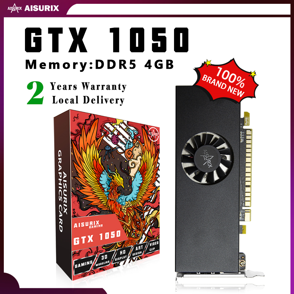 AISURIX 1050Ti Graphics Card GTX 1050 4G Computer PC GPU GDDR5 Video