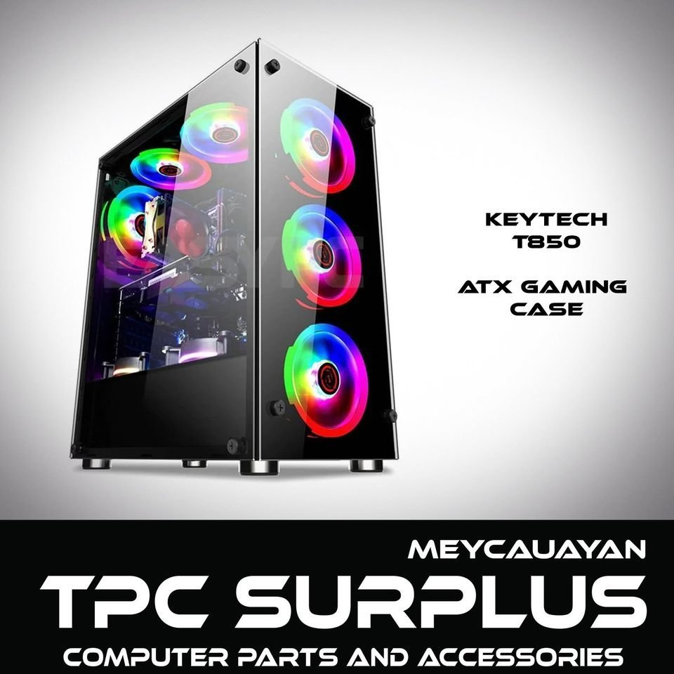 Brandnew Keytech T850 Tempered Glass Computer Case Shopee Philippines
