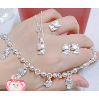 Sanrio Cartoon Cute Hello Kitty Bracelet For Women Simple Adjustable Bangle  Jewelry Charm Open Creative Exquisite Bracelet