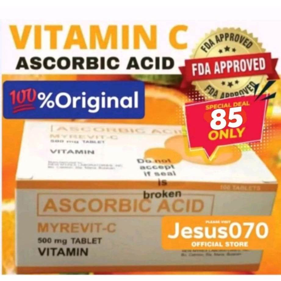 Myrevit C Ascorbic Acid Vitamin C 8.2k sold 500 mg Tablet 100