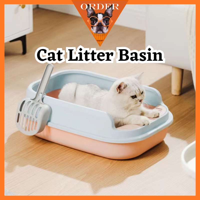 Cat Litter Box With Scoop Kitten Litter Box For Cat Toilet Prevent