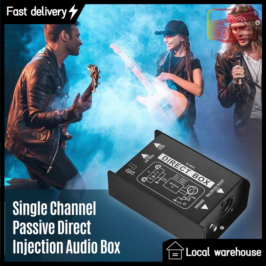 Professional Single Channel Passive DIBox Direct Injection Audio Box