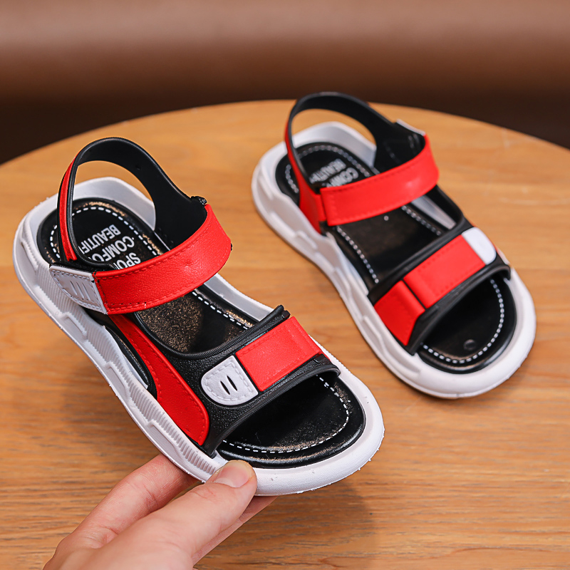 Scooby Kids Korean style kids sandals Non slip beach boy shoes shoes for boys Shopee Philippines