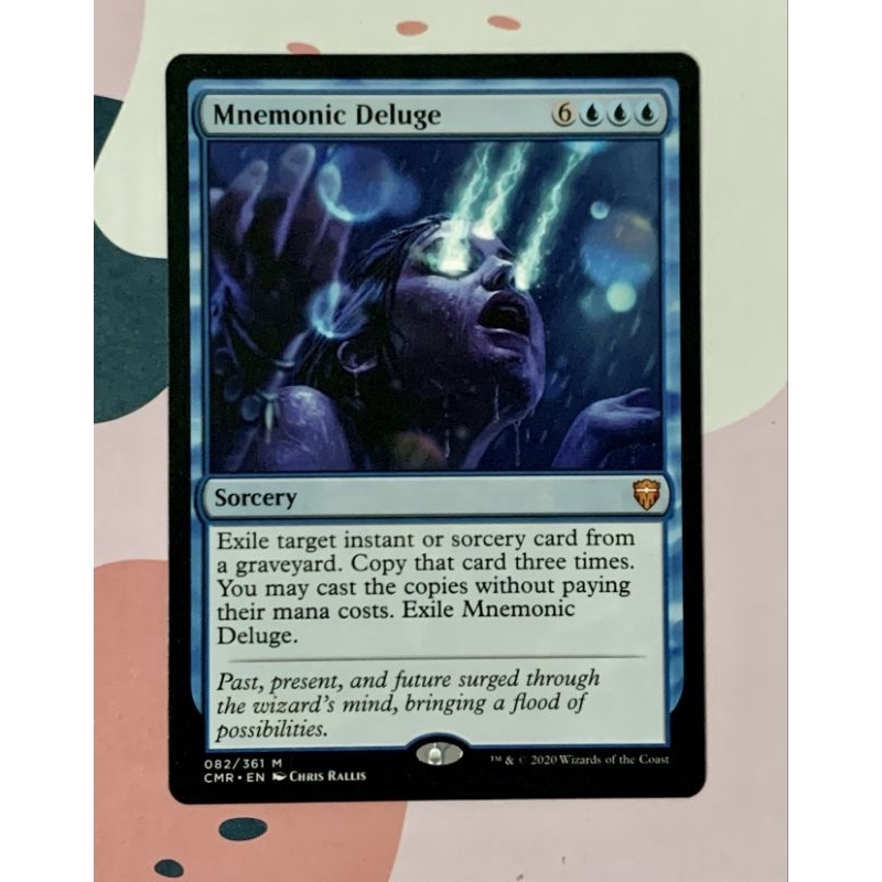 Mnemonic Deluge Commander Legends Mtg Card Game Shopee Philippines