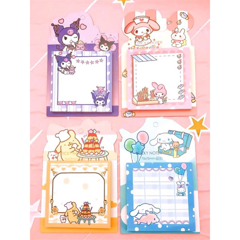 65 sheets Sanrio Theme Sticky Notes | Shopee Philippines
