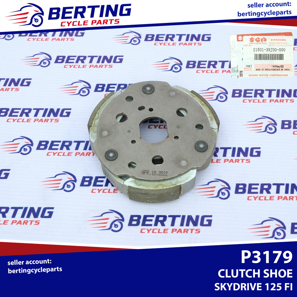 SGP CLUTCH SHOE Suzuki Skydrive 125 FI Genuine 2150139J00000 Shopee