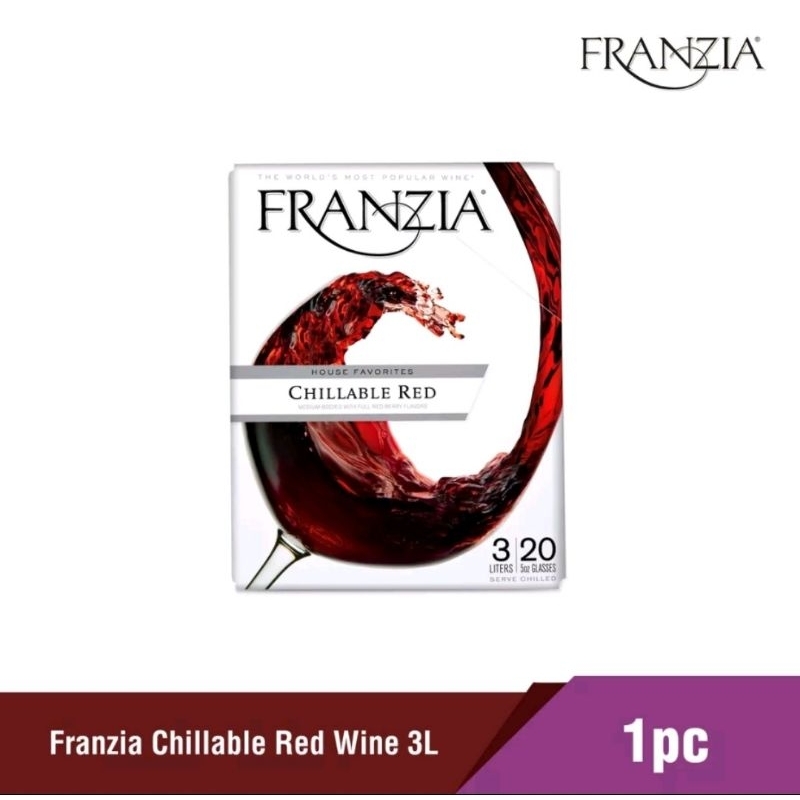 FRANZIA CHILLABLE OR CALIFORNIA RED WINE 3LITER WITH BOX (EXP DATE ...