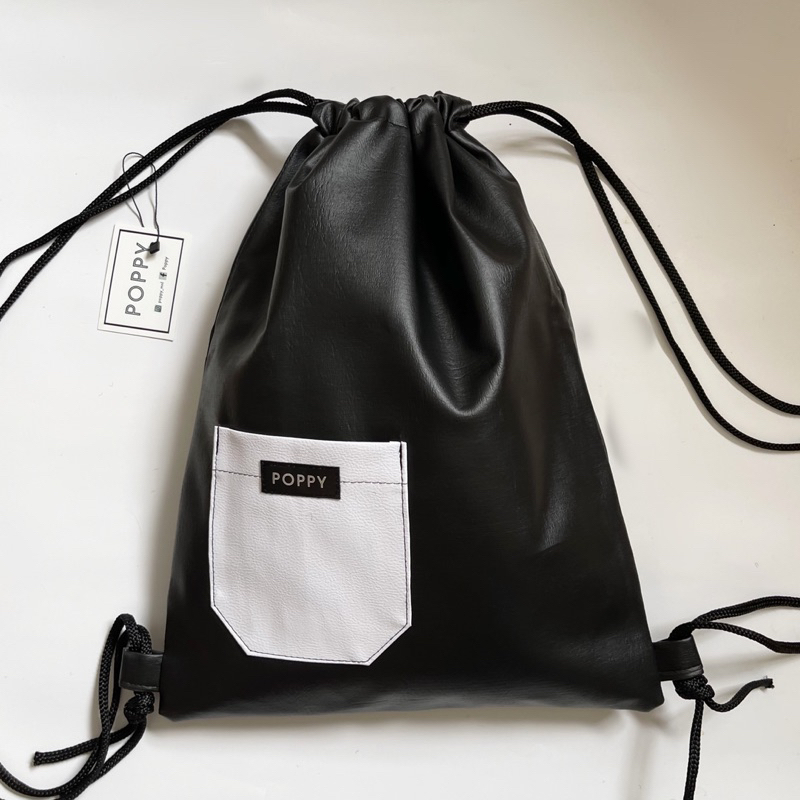JAY (Leather Drawstring Bag) Shopee Philippines
