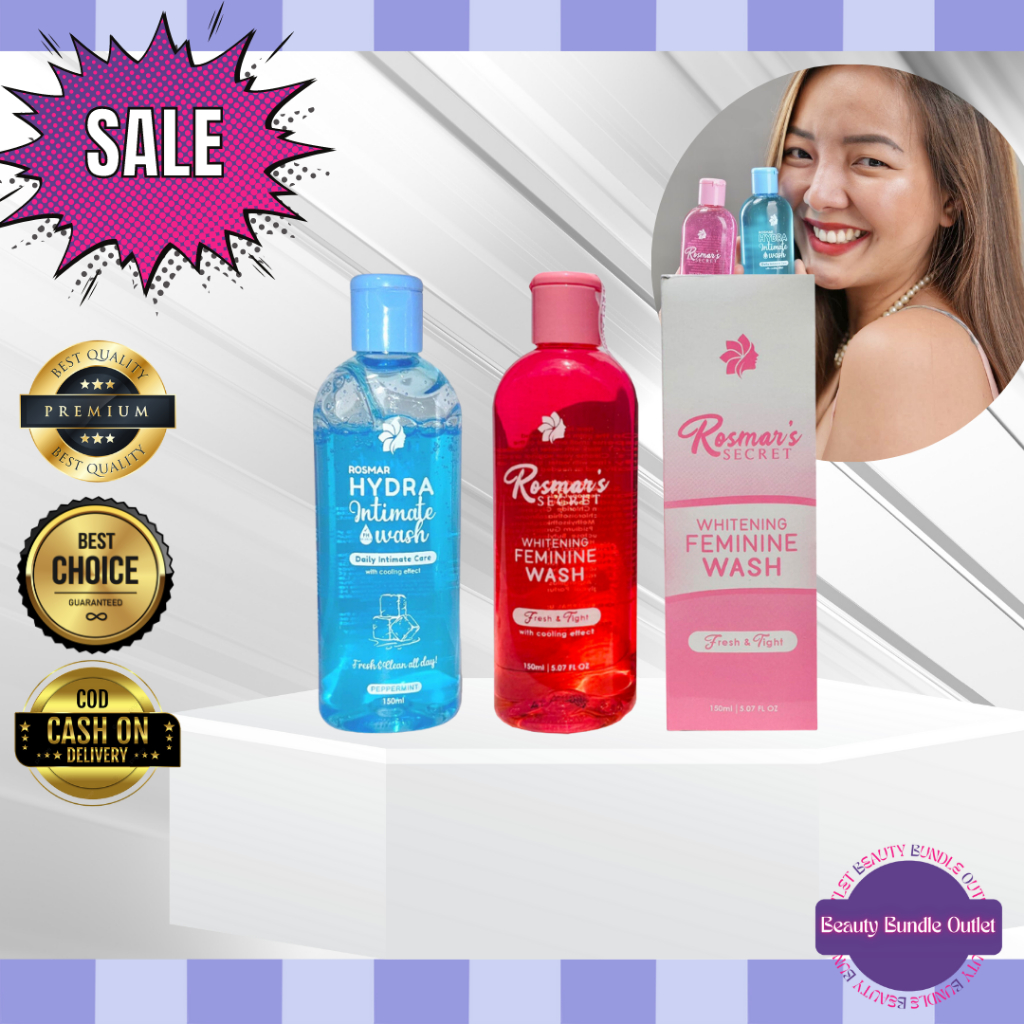 BBO 100 Original Hydra intimate Wash && Rosmar Secret Whitening
