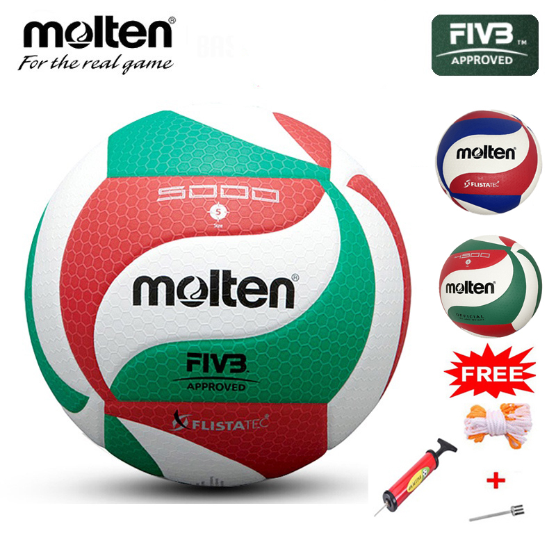 Molten V M Volleyball Official Fivb Pu Leather Size Outdoor Match