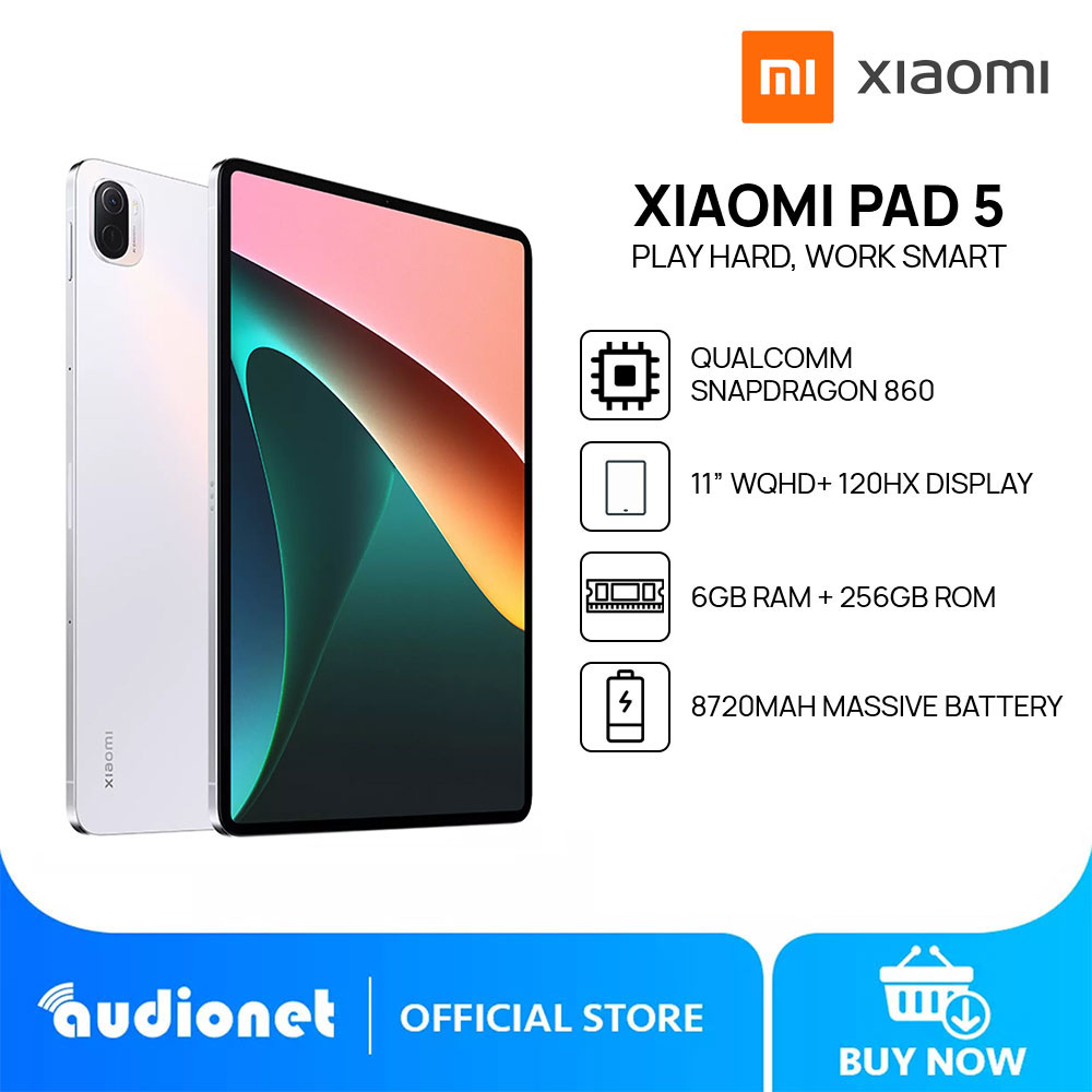 Xiaomi Pad 5 Tablet | 6GB RAM+256GB ROM | Snapdragon 860 | 11