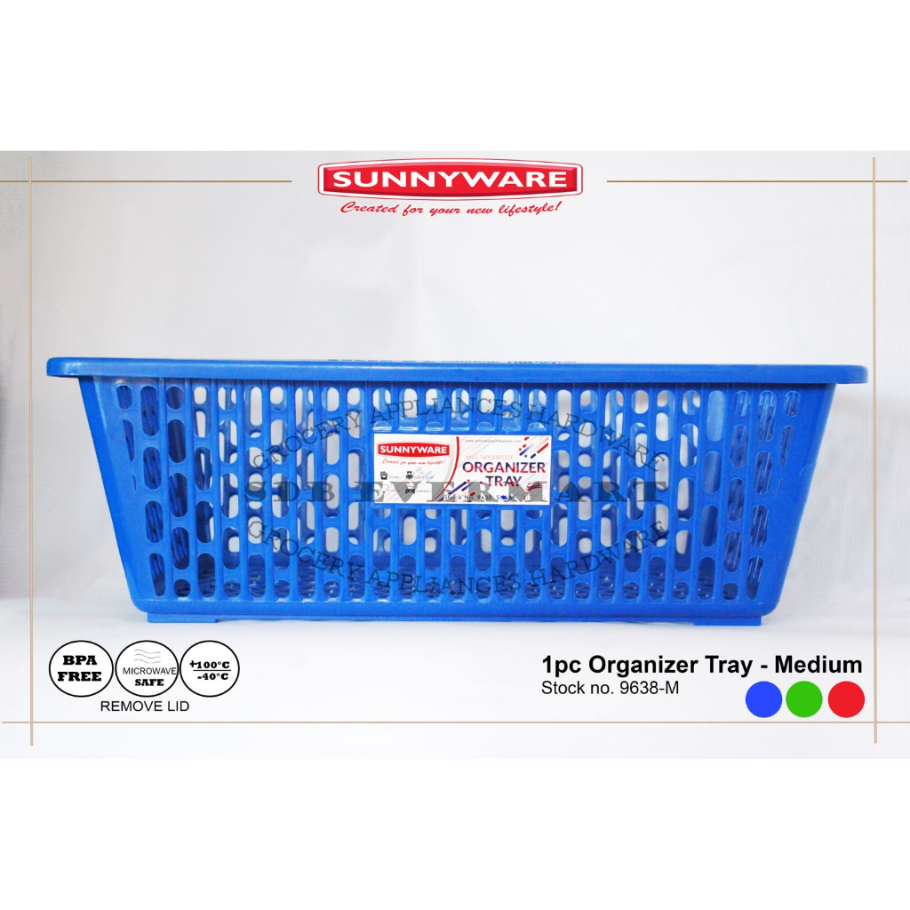 Sunnyware-Tray Multipurpose Serving Tray-Medium-[9638]-Red Blue Green ...