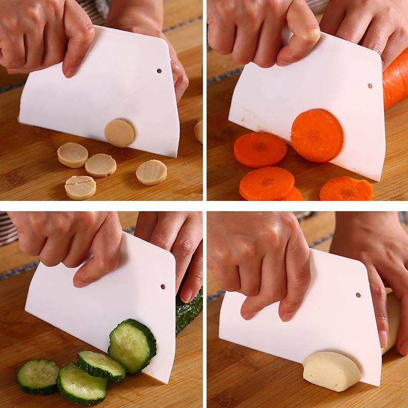 Plastic Baking Scraper Big Dough Cutter Scraper Large Size Plastic ...