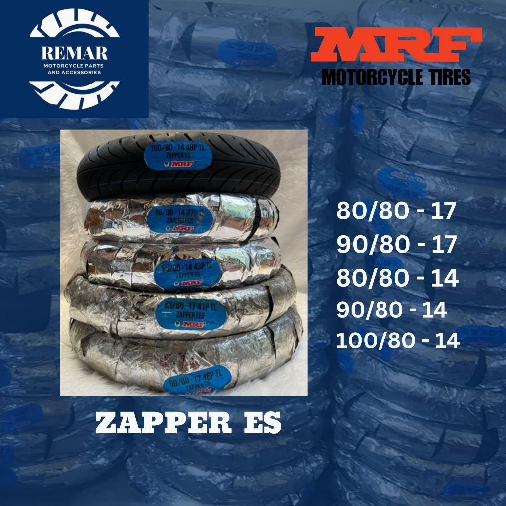 MRF Motorcycle Tubeless Tires w/ FREE PITO (ZAPPER ES) Shopee Philippines