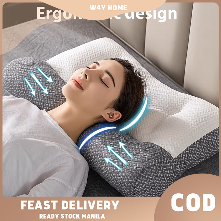 【ReadyStock】 Ergonomic Contour Cervical Pillow Neck Support Bed Pillow