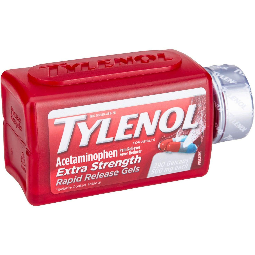 [Tylenol] Acetaminophen Extra Strength for Adults (500mg 290 gelcaps